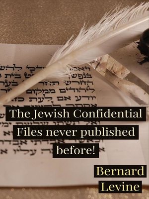 cover image of The Jewish Confidential Files never published before!